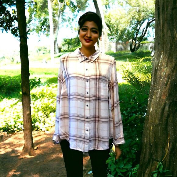 Plaid Long Sleeve Button Down Flannel Shirt NEW - Picture 2 of 4